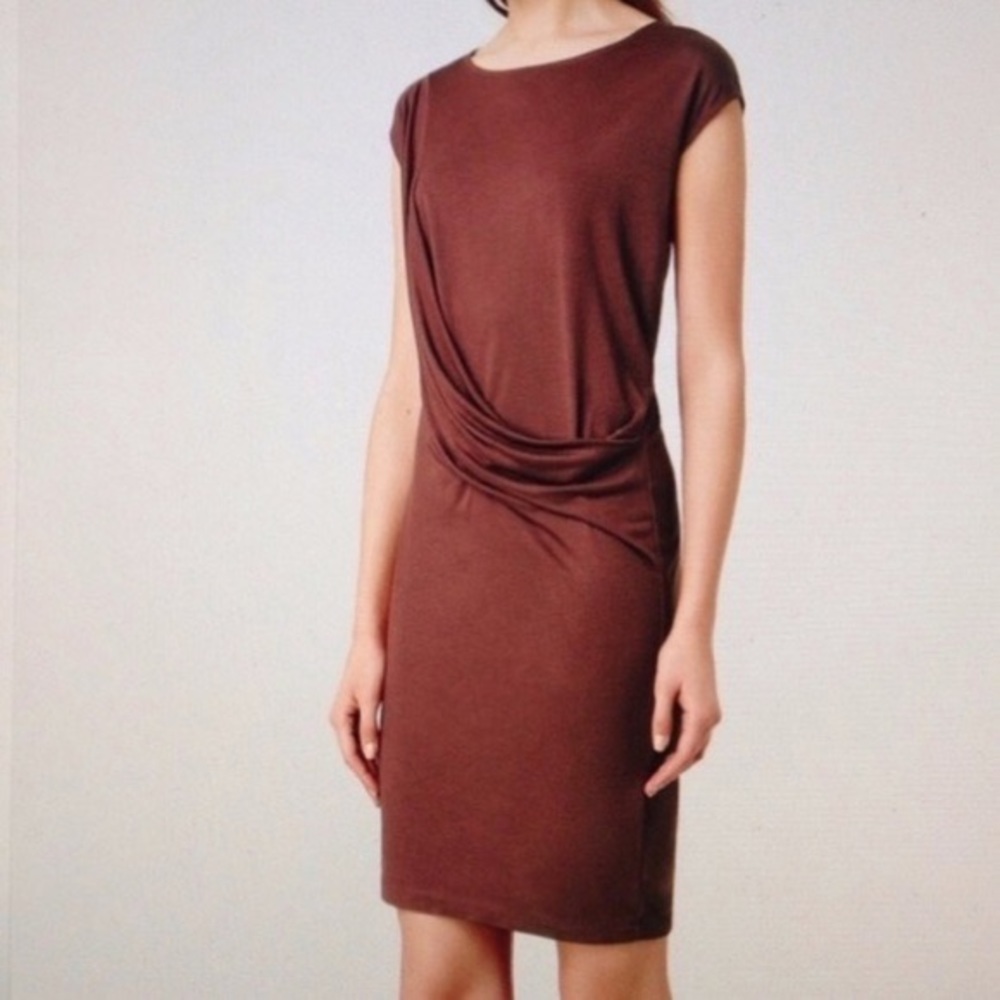 AllSaints Maroon Red Sabine Dress